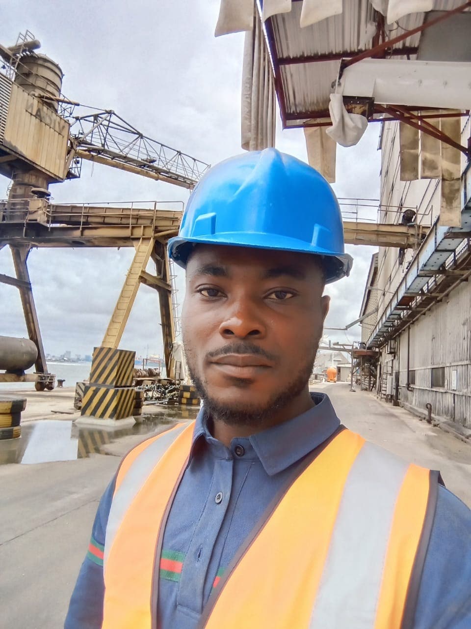 Eumid engineer on site at the port